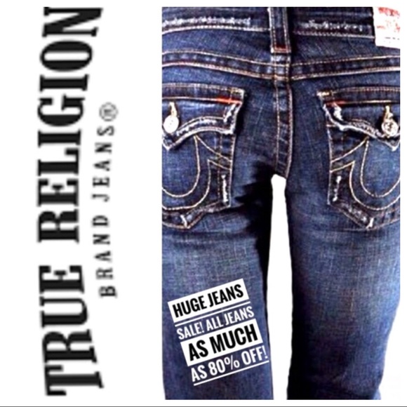 True Religion Denim - True Religion distressed SUPER T Joey Flare 27